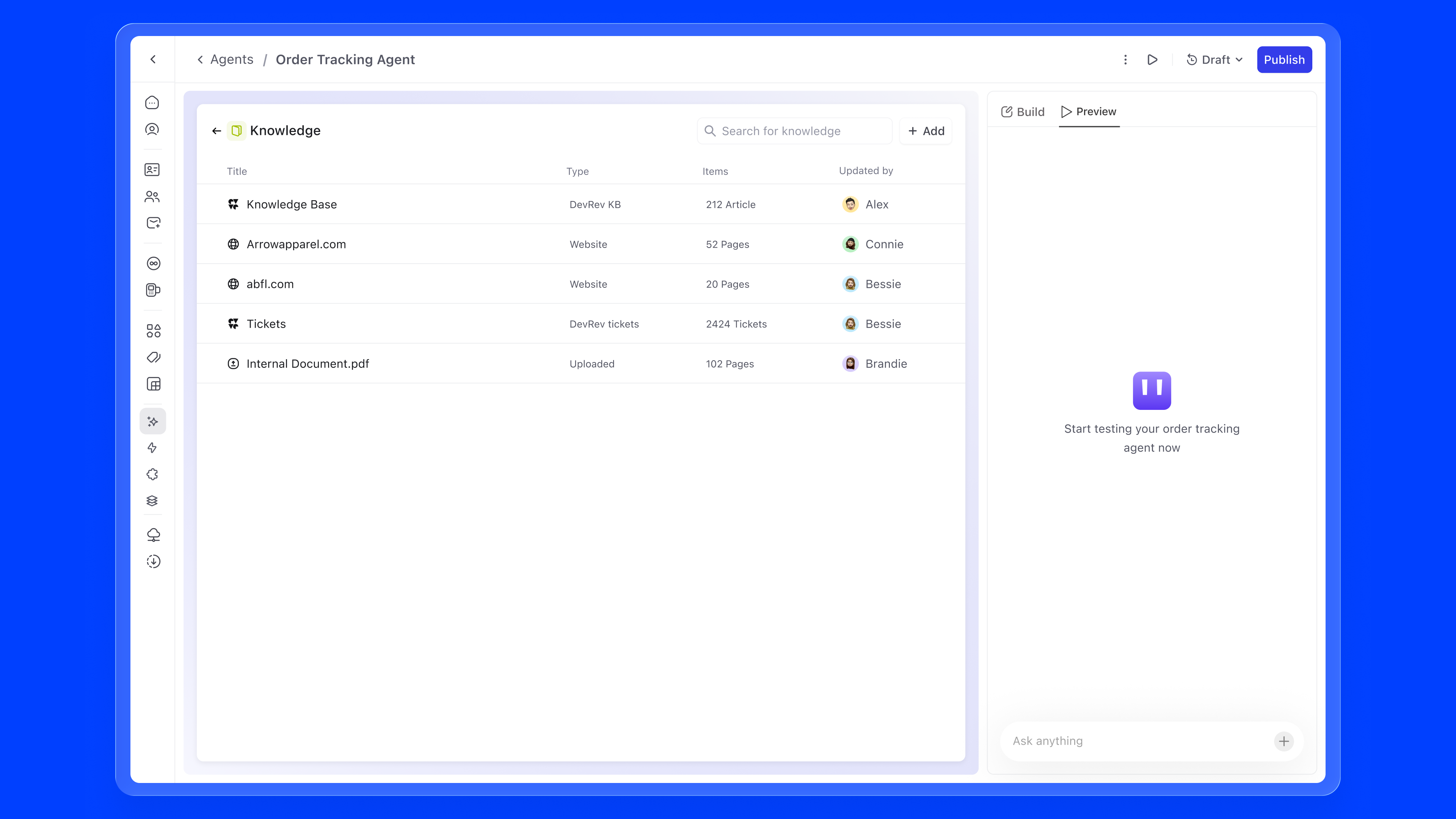 Knowledge section with sources added