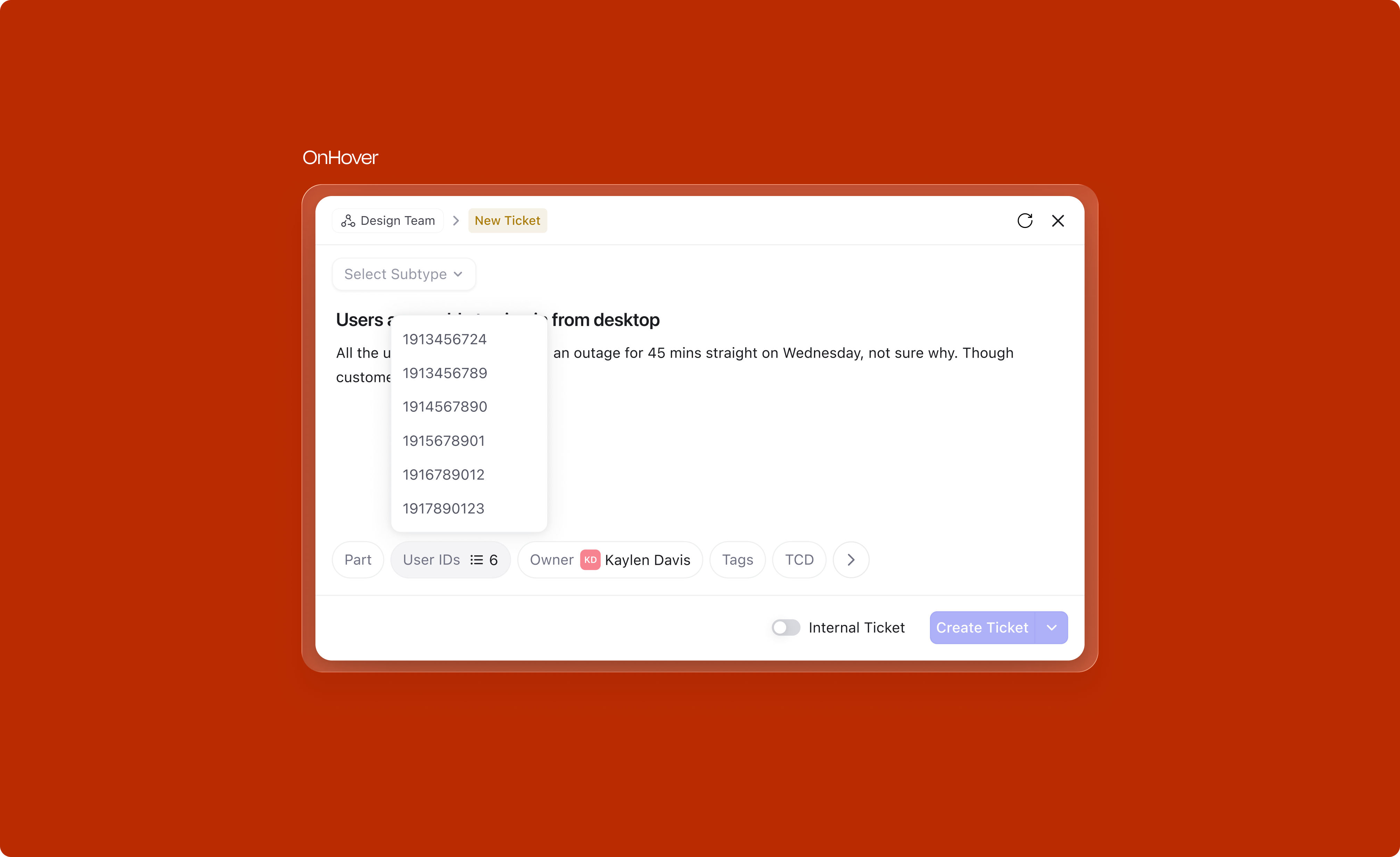 List — hover state II