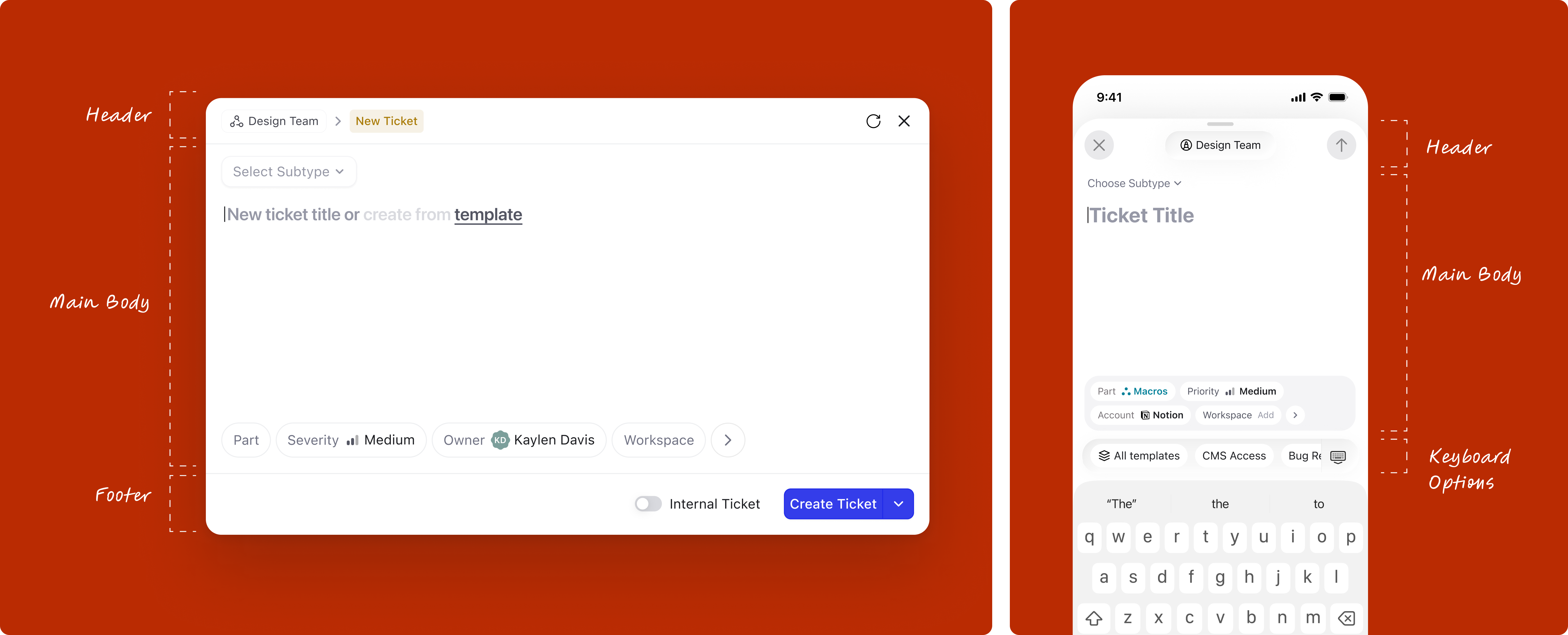 Desktop create modal with annotated anatomy
