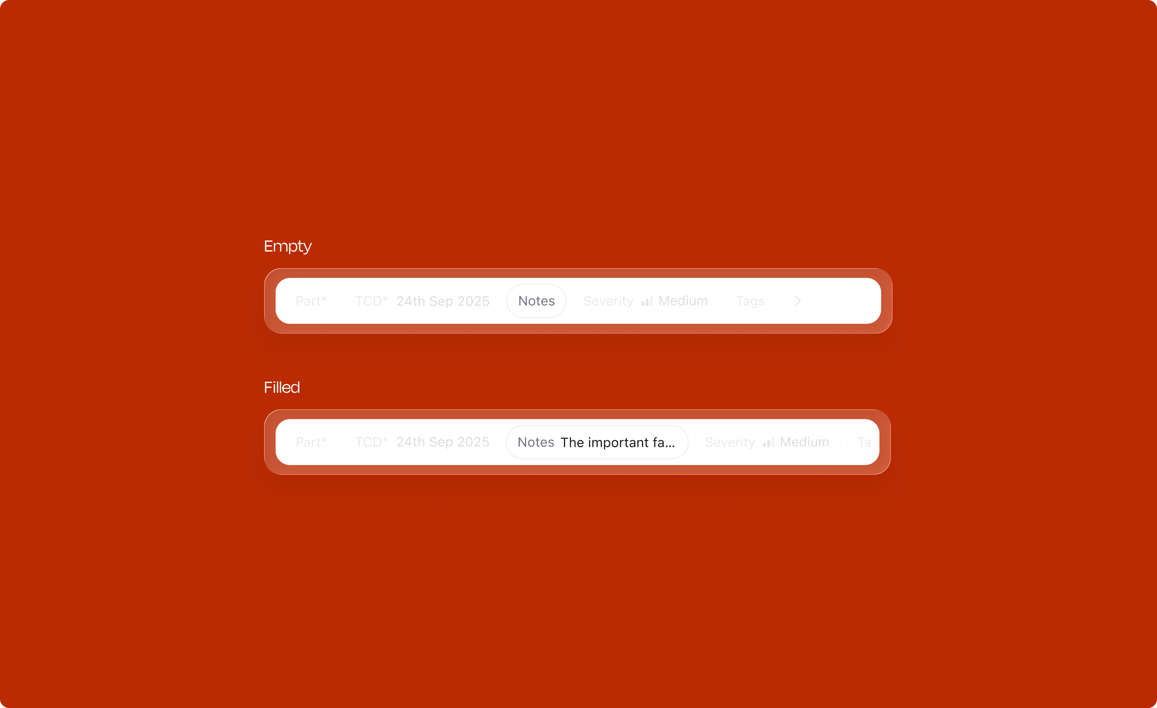 Rich text editor — default state